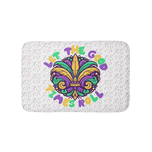 Mardi Gras Laat de goede tijden rollen Badmat (Voorkant)