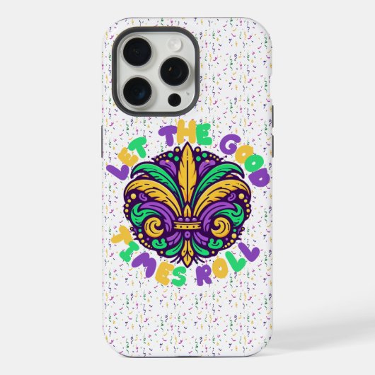 Mardi Gras Laat de goede tijden rollen iPhone Hoesje (Achterkant)