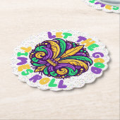 Mardi Gras Laat de goede tijden rollen Kartonnen Onderzetters (Gekanteld)
