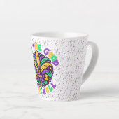 Mardi Gras Laat de goede tijden rollen Latte Mok (Rechterhoek)