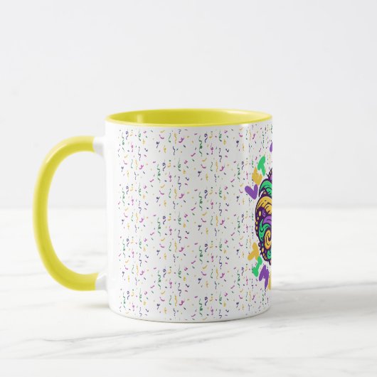 Mardi Gras Laat de goede tijden rollen Mok (Links)