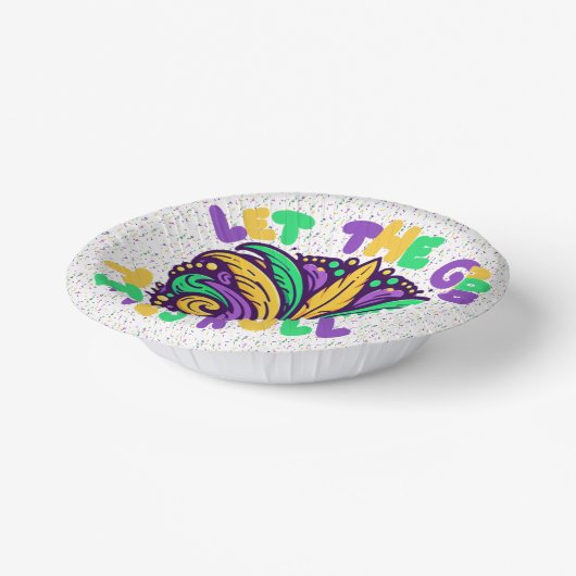 Mardi Gras Laat de goede tijden rollen Papieren Kommen (Gebogen)