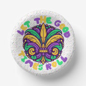 Mardi Gras Laat de goede tijden rollen Papieren Kommen (Voorkant)