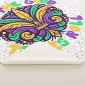 Mardi Gras Laat de goede tijden rollen Sherpa Deken (3/4)