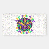 Mardi Gras Laat de goede tijden rollen Spandoek (Horizontaal)