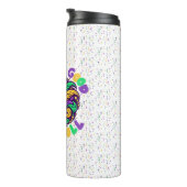 Mardi Gras Laat de goede tijden rollen Thermosbeker (Geroteerd rechts)