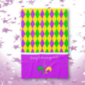 Mardi Gras. Laat de Good Times Roll Kitchen Towel Theedoek
