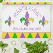 Mardi Gras. Laat de keukenhanddoek voor de Good Ti (Gevouwen)