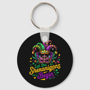 Mardi Gras laat de Shenanigans beginnen met Mannen Sleutelhanger