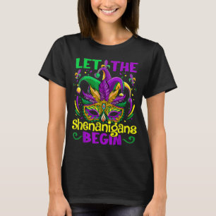 Mardi Gras laat de Shenanigans met Masker Jester H T-shirt