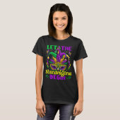 Mardi Gras laat de Shenanigans met Masker Jester H T-shirt (Voorkant volledig)