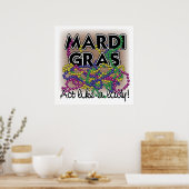 Mardi Gras Lady Poster (Keuken)