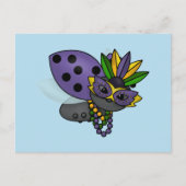 Mardi Gras Ladybug Briefkaart (Voorkant)