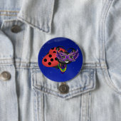 Mardi Gras Ladybug Ronde Button 7,6 Cm (In situ)
