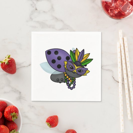 Mardi Gras Ladybug Servet (Insitu)