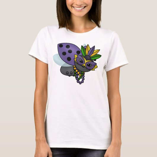 Mardi Gras Ladybug T-Shirt (Voorkant)