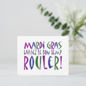 Mardi Gras - Laissez Le Bon Temp Rouler! Briefkaart (Staand voorkant)
