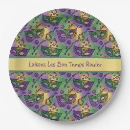 Mardi Gras Laissez Les Bon Temps Rouler Papieren Bordje
