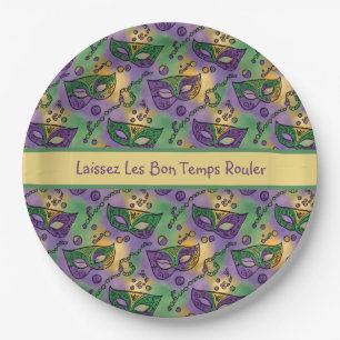 Mardi Gras Laissez Les Bon Temps Rouler Papieren Bordje