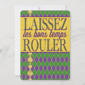 Mardi Gras | Laissez Les Bons Temps Rouler Kaart (Voorkant)
