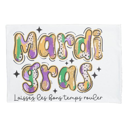 Mardi Gras Laissez Les Bons Temps Rouler Kussensloop (Voorkant)