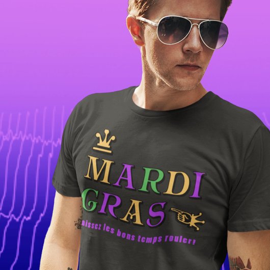 Mardi Gras Laissez les bons temps rouler T-shirt