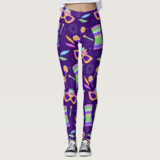 Mardi Gras Leggings