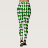 Mardi Gras Leggings, Diamond Harlequin Jester Leggings (Achterkant)