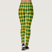 Mardi Gras Leggings, Diamond Harlequin Jester Leggings (Achterkant)