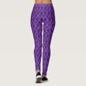Mardi Gras Leggings, Diamond Harlequin Jester Leggings (Achterkant)