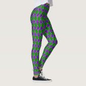 Mardi Gras Leggings, Diamond Harlequin Jester Leggings (Rechts)