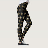 Mardi Gras Leggings fleur de lis black gold (Rechts)