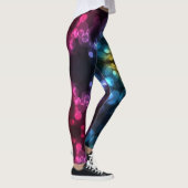 Mardi Gras Leggings Gold Black Paars Green (Rechts)