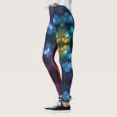 Mardi Gras Leggings Gold Black Paars Green (Links)