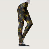 Mardi Gras Leggings, Mardi Gras Mask Pattern Leggings (Rechts)
