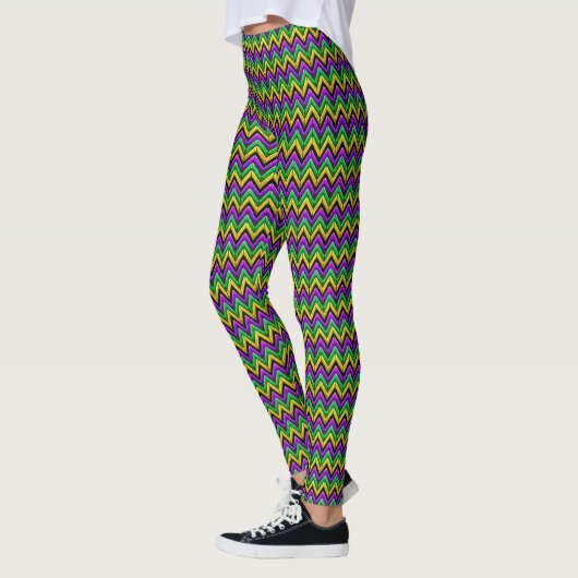 Mardi Gras Leggings Yoga Aangepaste naam (Links)