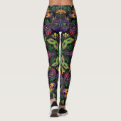 Mardi Gras Leggings Zwarte maskers dragen sexy (Achterkant)