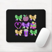 Mardi Gras Leraar Coquette Strik Potlood Appel Boe Muismat (Met muis)