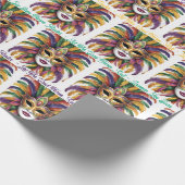Mardi Gras Let The Good Times Roll Custom Roll Cadeaupapier (Hoek)