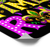 Mardi Gras Let The Good Times Roll Funny Carnival Poster (Hoek)