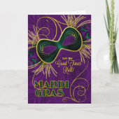 Mardi Gras Let the Good Times Roll Kaart (Voorkant)