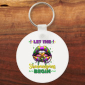 Mardi Gras Let The Shenanigans Begin Lips Kids Men Sleutelhanger (Voorkant)