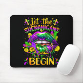 Mardi Gras Let The Shenanigans Begin Lips New Orle Muismat (Met muis)