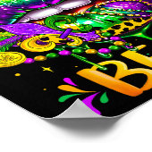 Mardi Gras Let The Shenanigans Begin Lips New Orle Poster (Hoek)