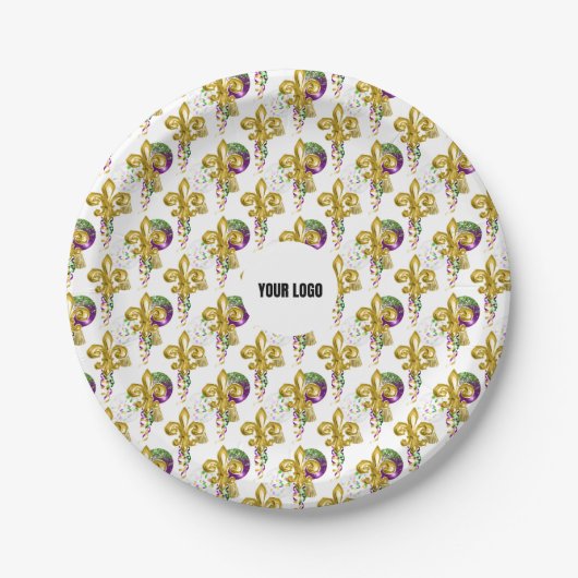 Mardi Gras Lily Festival Custom Bord White Gold (Voorkant)