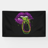 Mardi Gras Lips Queen Fat Bead Spandoek (Horizontaal)