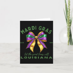 Mardi Gras Louisiana Est 1699 Schattig Coquette St Kaart