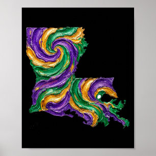 Mardi gras louisiana staat Mardi gras louisiana st Poster
