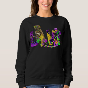 Mardi Gras Love Festival Leopard Irish Wolfhound D Trui