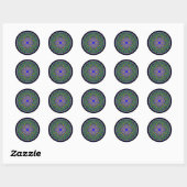 Mardi Gras Madness Ronde Sticker (Vel)